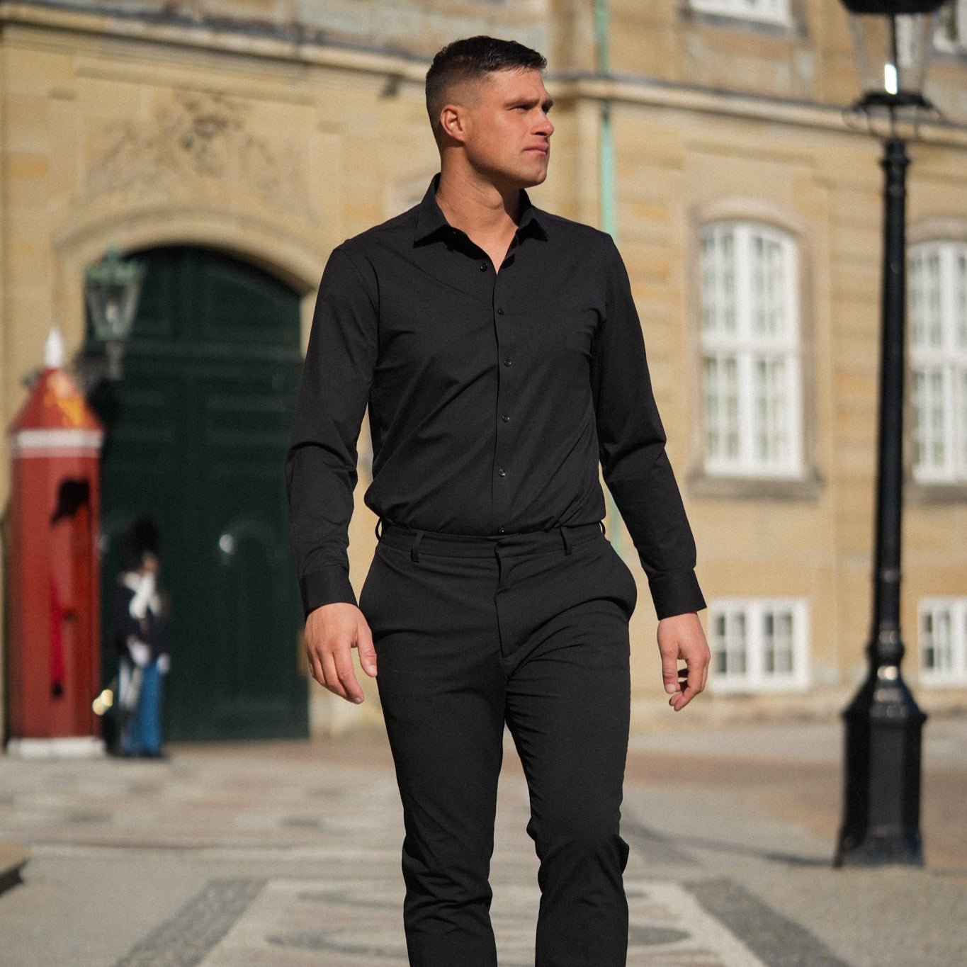 The Investor - Black Supima Shirt - Magnates Limited